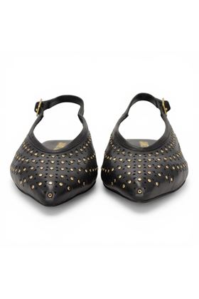 Slingback Janet & Janet in pelle colore nero. JANET & JANET | 712-787